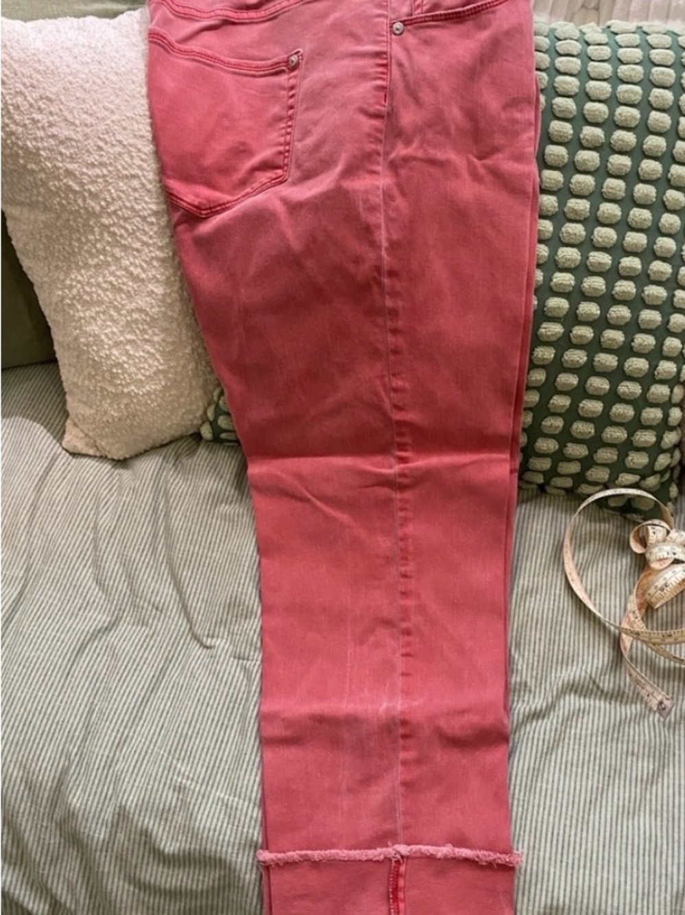 J. Jill Coral Pink Cropped Ankle Jeans
